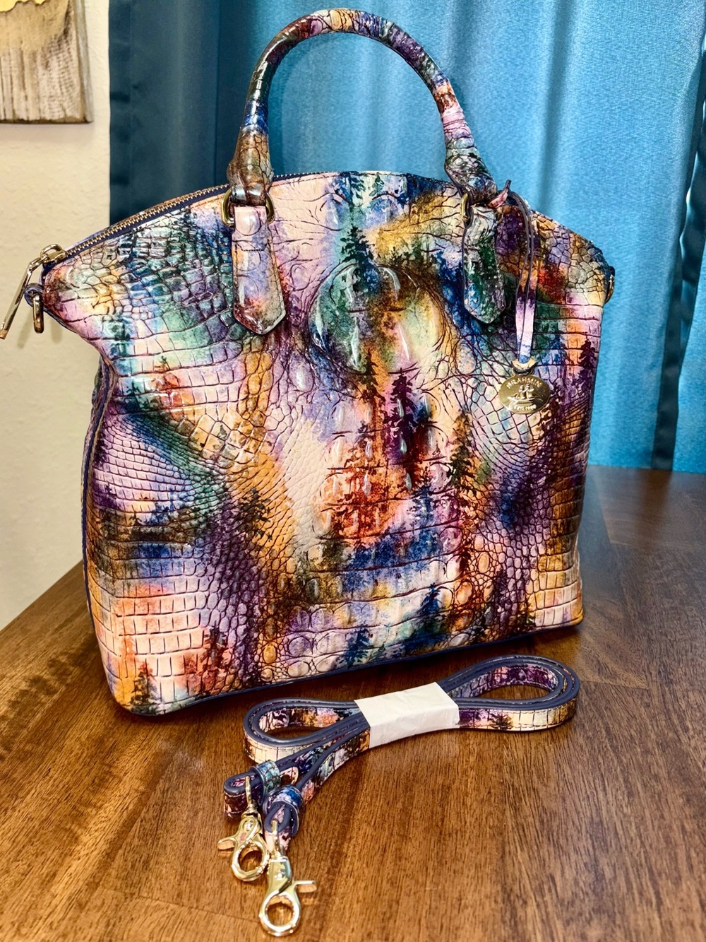 Brahmin EUC Lrg Dux - Woodland Melbourne - 3 FULL EYES - Whimsical - RARE, HTF